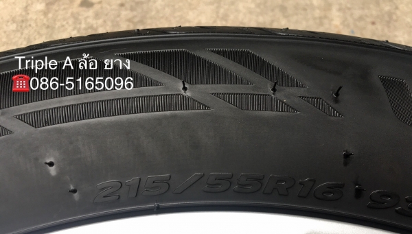 ล้อแม็กป้ายแดง Honda Civic FC ขอบ16 พร้อมยางป้ายแดง 215-55-16 ปี 18