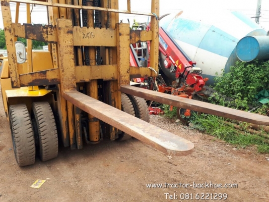 สูงๆๆ รถยก โฟคลิฟท์ KOMATSU 5 ตัน เสา 3 ท่อน สูง 10 เมตร งายาว 2 เมตร เก่าญี่ปุ่น ยางตัน สภาพสวย พร้