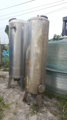 ถังกรองน้ำสแตนเลสขนาด 500 ลิตรรุ่นหนา ถังกรองน้ำสแตนเลสขนาด 500 ลิตรรุ่นหนา