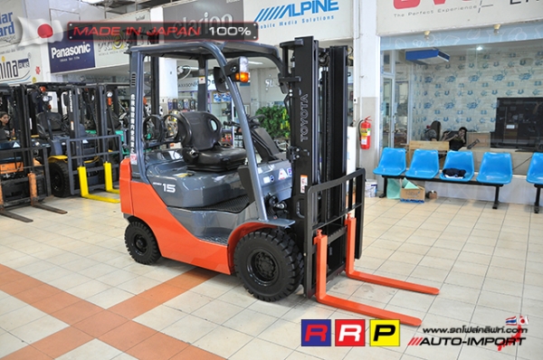 ขายรถโฟล์คลิฟท์มือสอง TOYOTA รุ่น 8FG15-32572 นำเข้าจากประเทศญี่ปุ่น 100\% ไม่เคยใช้งานในไทย ขายรถโฟล์คลิฟท์มือสอง TOYOTA รุ่น 8FG15-32572 นำเข้าจากประเทศญี่ปุ่น 100\% ไม่เคยใช้งานในไทย