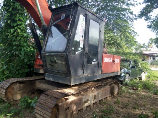 ขายด่วนฮิตาชิUH-120 วางเครื่อง6BG1 ปั้มนิ้ว แอรหนาว รถทำงานได้ปกติ