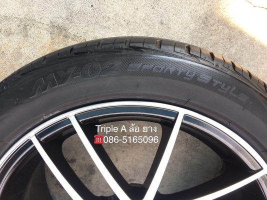 ล้อแม็ก 4รู100 ขอบ 16 พร้อมยาง 195-50-16 Bridgestone ปี 15 แม็กสวย