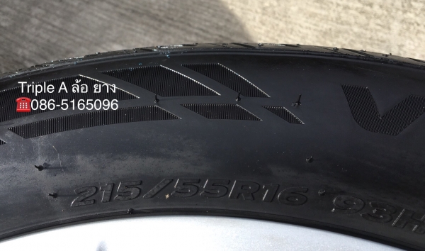 ล้อแม็ก Honda Civic FC ขอบ16 พร้อมยาง 215-55-16 Hankook ปี 17