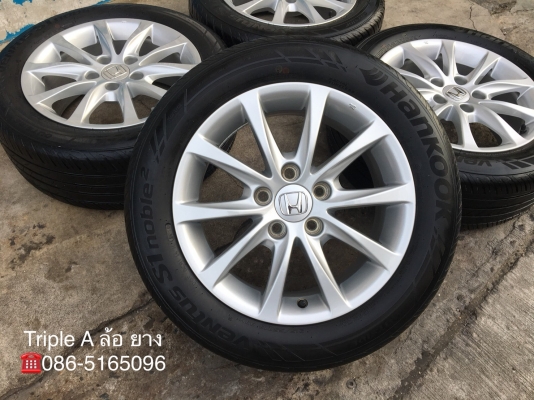 ล้อแม็ก Honda Civic FC 5รู114 ขอบ16 พร้อมยาง 215-55-16 Hankook ปลายปี 16