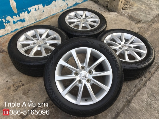 ล้อแม็ก Honda Civic FC 5รู114 ขอบ16 พร้อมยาง 215-55-16 Hankook ปลายปี 16