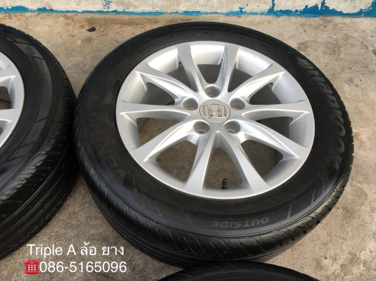 ล้อแม็ก Honda Civic FC 5รู114 ขอบ16 พร้อมยาง 215-55-16 Hankook ปลายปี 16