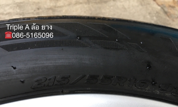ล้อแม็ก Honda Civic FC 5รู114 ขอบ16 พร้อมยาง 215-55-16 Hankook ปลายปี 16