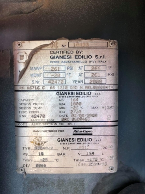 เครื่องลม ยี่ห้อ atlas copco 261 psi ปี 2008 พร้อมชุดลาก เครื่องลม ยี่ห้อ atlas copco 261 psi ปี 2008 พร้อมชุดลาก