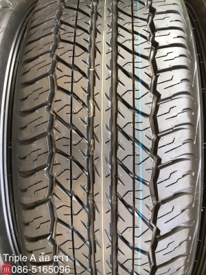 ล้อแม็กพร้อมยางใหม่ป้ายแดง Nissan Navara NP300 ขอบ 16 Dunlop 255-70-16 ปี 18 ตุ่มอลัง เส้นสีชัดๆ