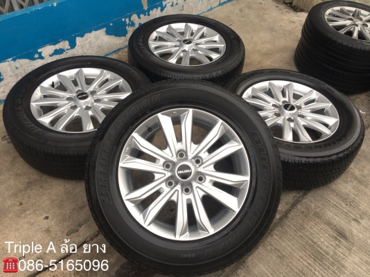 ล้อแม็กพร้อมยางป้ายแดง NEW ISUZU D-MAX 1.9 Blue Power ขอบ 18 รุ่นใหม่ล่าสุด Bridgestone 255-60-18 ปี 18