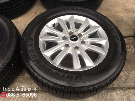 ล้อแม็กพร้อมยางป้ายแดง NEW ISUZU D-MAX 1.9 Blue Power ขอบ 18 รุ่นใหม่ล่าสุด Bridgestone 255-60-18 ปี 18