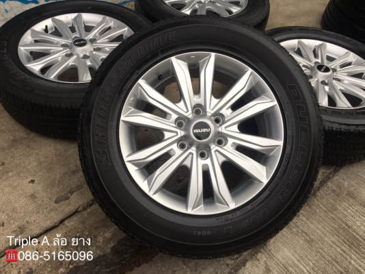ล้อแม็กพร้อมยางป้ายแดง NEW ISUZU D-MAX 1.9 Blue Power ขอบ 18 รุ่นใหม่ล่าสุด Bridgestone 255-60-18 ปี 18