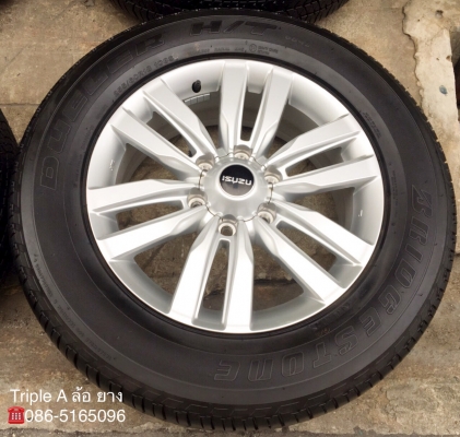 แม็กป้ายแดง ISUZU MU-X ขอบ18 พร้อมยางป้ายแดง 255-60-18 Bridgestone ปี 18