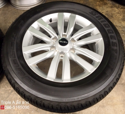 แม็กป้ายแดง ISUZU MU-X ขอบ18 พร้อมยางป้ายแดง 255-60-18 Bridgestone ปี 18