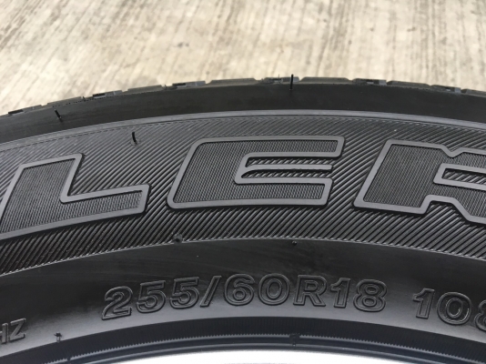 แม็กป้ายแดง ISUZU MU-X ขอบ18 พร้อมยางป้ายแดง 255-60-18 Bridgestone ปี 18 ตุ่มอลัง เส้นสีจัดจ้าน