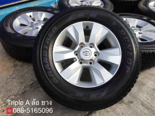 ล้อแม็ก Toyota Revo ขอบ17 พร้อมยาง Dunlop 265-65-17 ปลายปี 17 แม็กสวย ดอกเต็ม