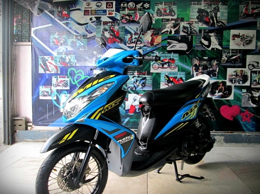 mio 125 i rr สีฟ้าดำ ลายใหม่ สภาพสวย 27900