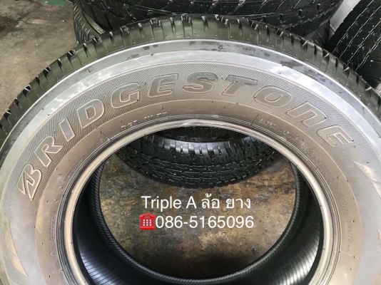 ยางป้ายแดง Bridgestone 265-65-17 ปี 18 ตุ่มเด้งๆ เส้นสีชัด ยางป้ายแดง Bridgestone 265-65-17 ปี 18 ตุ่มเด้งๆ เส้นสีชัด