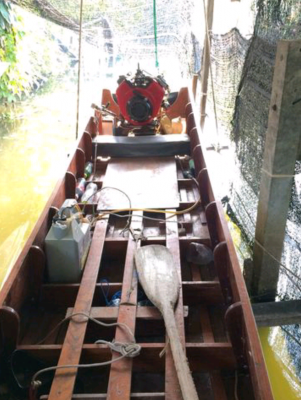 เรือไฮเทคท้องตอน พร้อมเครื่องยนต์2สูบ สี่จังหวะ