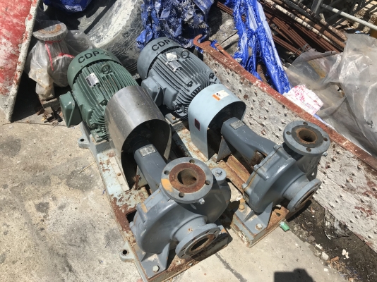 ( เหลือ 1ตัวครับ )ขายปั๊มน้ำหอยโข่ง Teral ชนมอเตอร์ 15HP. 380V ขนาดเข้า 3นิ้ว ออก 2.5นิ้ว ใบพัดทองเหลือง รุ่นใบพัดใหญ่ส่งน้ำไกล สภาพสวย หมุนนิ่ม พร้อมใช้งาน มี 2 ตัว ราคาตัวละ 15,500 บาท