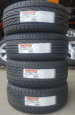 ยางใหม่ค้างปี 205/45/17 ปี 16 DEESTONE R702