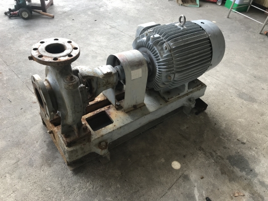 ขายปั๊มน้ำหอยโข่ง Teral ชนมอเตอร์ 30HP. 380V ขนาดเข้า 4นิ้ว ออก 3นิ้ว ใบพัดทองเหลือง รุ่นใบพัดใหญ่ส่งน้ำไกล สภาพสวย หมุนนิ่ม พร้อมใช้งาน