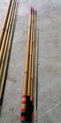 400 บ.ส่งถึงบ้านฟรี โทร 083-2000058 LINE ID: line832923 ชุดคันเบ็ดไม้ไผ่แบบสวม 2 ชุด (ให้ทั้งหมด)