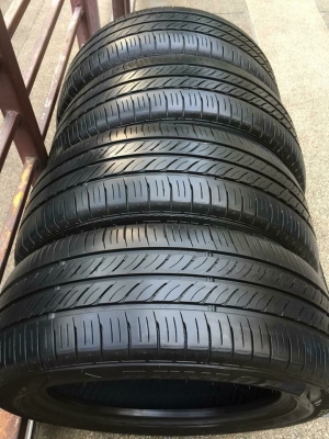 ยาง Dunlop 205 55 16 ปี17 ดอกเต็ม ไม่มีปะ เนื้อนิ่มๆ ใช้ยาว ราคาไม่แพง