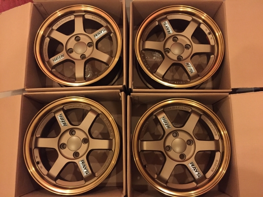 ล้อแม็ก TE37 ขอบ15 ขนาด 4 รู 100 กว้าง 7 นิ้ว ของใหม่แกะกล่องครบชุด 4 วง 5999