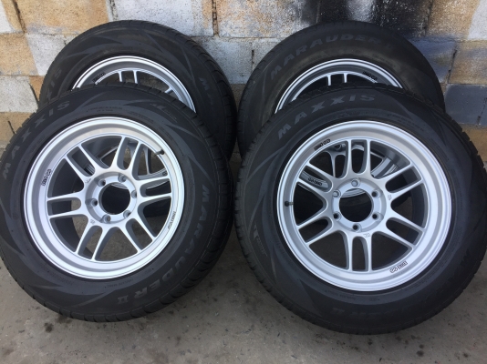 RPF1 ขอบ18 แม็กใหม่ยางเปอร์เซ็นต์ MAXXIS 265 60 18 ปี 14 ขนาด 6 รู หน้า 9.5-10.5 ครบชุด 12000