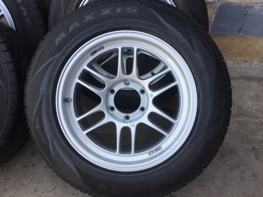 RPF1 ขอบ18 แม็กใหม่ยางเปอร์เซ็นต์ MAXXIS 265 60 18 ปี 14 ขนาด 6 รู หน้า 9.5-10.5 ครบชุด 12000