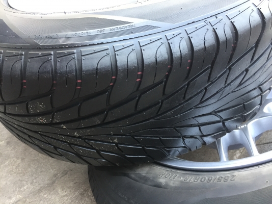 RPF1 ขอบ18 แม็กใหม่ยางเปอร์เซ็นต์ MAXXIS 265 60 18 ปี 14 ขนาด 6 รู หน้า 9.5-10.5 ครบชุด 12000