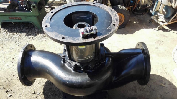 ปั้มมน้ำหอยโข่งของใหม่ CNP IN LINE ท่อขนาด 10&rdquo;-10&rdquo; ชนมอเตอร์ 75 HP 380V Hmax 20 m / Q 630 m3/h ใหม่ 100\% ยังไม่เคยใช้งาน