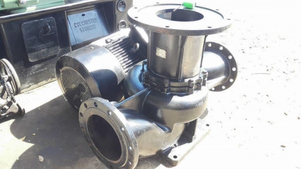 ปั้มมน้ำหอยโข่งของใหม่ CNP IN LINE ท่อขนาด 10&rdquo;-10&rdquo; ชนมอเตอร์ 75 HP 380V Hmax 20 m / Q 630 m3/h ใหม่ 100\% ยังไม่เคยใช้งาน