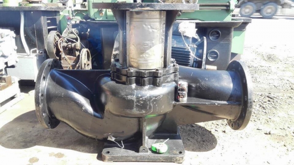 ปั้มมน้ำหอยโข่งของใหม่ CNP IN LINE ท่อขนาด 10&rdquo;-10&rdquo; ชนมอเตอร์ 75 HP 380V Hmax 20 m / Q 630 m3/h ใหม่ 100\% ยังไม่เคยใช้งาน