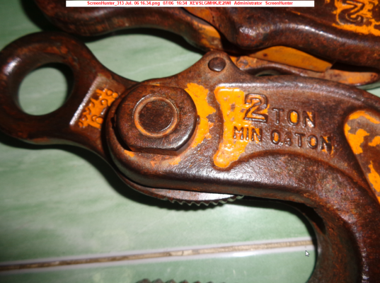 ขายตะขอยกของ NETSUREN CLAMP ขนาด 2ตัน made in japan