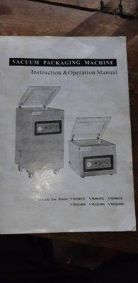 เครื่องแวคคั่มแพคกิ้ง ของใหม่ สีถลอกนิดหน่อยลูกค้าเคลมประกันมารมคา45,000 บาท