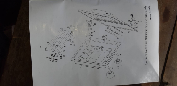 เครื่องแวคคั่มแพคกิ้ง ของใหม่ สีถลอกนิดหน่อยลูกค้าเคลมประกันมารมคา45,000 บาท