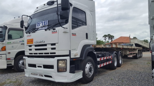 ขาย หัวลาก ISUZU 360 แรงม้า ปี 56 สภาพสวยพร้อมใช้งาน พร้อมหางพื้นเรียบสามมิตรสามเพลา ปี 57 เอกสารพร้อมโอน สนใจติดต่อเราดำสุโขทัย โทร 089-7087998,081-7855503 เรายินดีให้บริการค่ะ