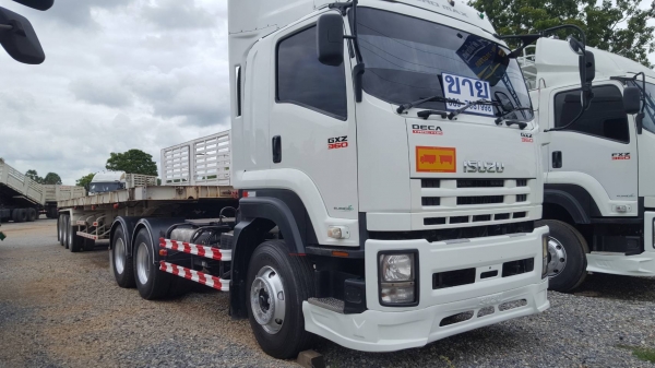 ขาย หัวลาก ISUZU 360 แรงม้า ปี 56 สภาพสวยพร้อมใช้งาน พร้อมหางพื้นเรียบสามมิตรสามเพลา ปี 57 เอกสารพร้อมโอน สนใจติดต่อเราดำสุโขทัย โทร 089-7087998,081-7855503 เรายินดีให้บริการค่ะ