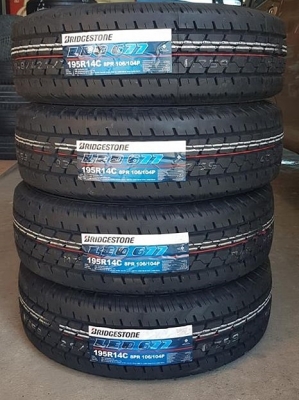 ยางใหม่195 R14 LEO677 Bridgestone 1/เส้น2400 บ