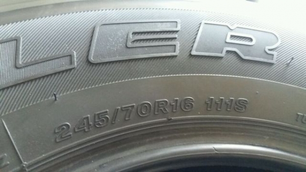 ยาง Bridgestone Dueler 245 70 16 ปี 17
