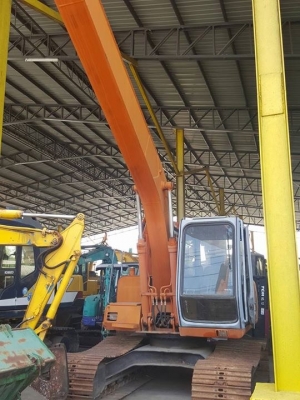 Hitachi EX120-2 รถเก่าญี่ปุ่น ใส่บูมยาว ใบแทรกยาว70cm สนใจติดต่อ0813553478 คุณโย