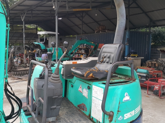 รถแบคโฮ SUMITOMO SH20 รถเก่านอกนำเข้า ยังไม่เคยใช้งานในไทย เทียบเท่า KOMATSU MR-8 คอนโทลสั้น ปั๊มนิ้ว ไฟฟ้าครบ เครื่องดี ปั๊มดี สภาพพร้อมใช้งาน มีเอกสารใบอินวอยซ์ มี VDO การทำงานให้ชม