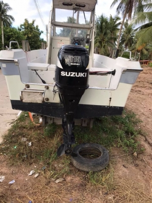 ขายเรือไฟเบอร์ fx24พร้อมเครื่อง115เเรงซูกิ ขายเรือไฟเบอร์ fx24พร้อมเครื่อง115เเรงซูกิ