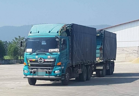 ขาย Hino วีคเตอร์ FM1A 344 ปี59 ดั้มเหล็กคอกเกษตรพ่วงแม่ลูก