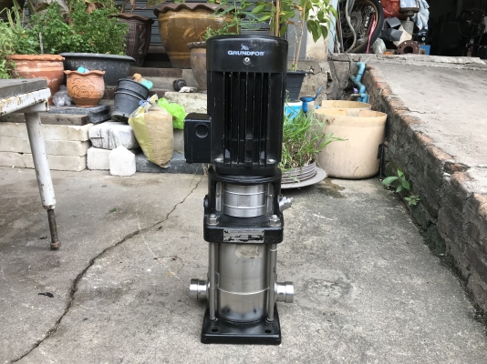 ขายปั๊มน้ำแรงดันสูงแบบตั้ง Groundfos 1HP. 380V CRN2 made in France สภาพสวยมาก วิ่งนิ่ม พร้อมใช้งาน