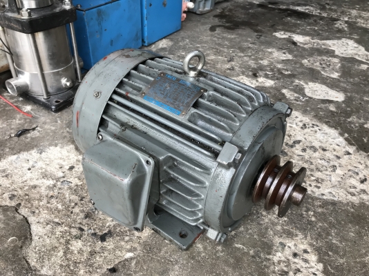 ขายมอเตอร์ไฟฟ้า Teco 5HP. 380V 4Pole 1450rpm. สภาพสวยมากเดิมๆ หมุนนิ่ม พร้อมใช้งาน