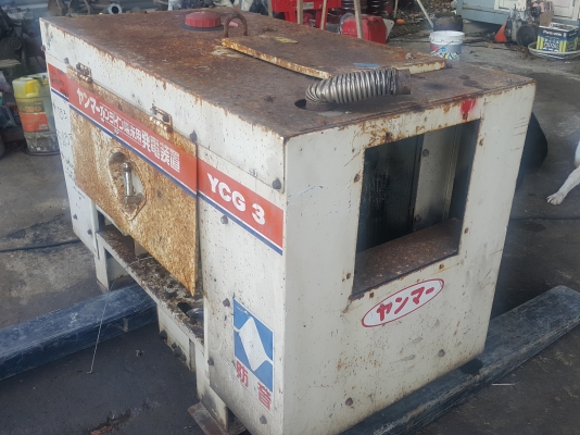 เครื่องปั่นไฟ YANMAR YCG3 ของเก่านอกนำเข้า เครื่อง yanmar 3 สูบ ปั่นไฟ 30A เครื่องดี สตาร์ทติดง่าย ร