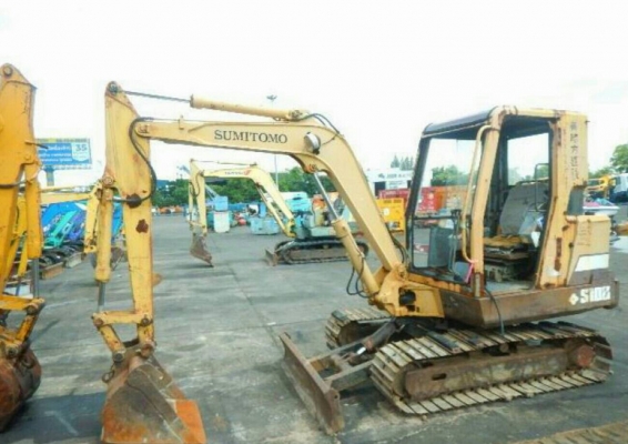รถแบคโฮ SUMITOMO S100 รถเก่านอกพึ่งนำเข้า ไม่เคยใช้งานในไทย ชม.การทำงาน 3000+ ชม. คอนโทลสั้น ปั๊มนิ้วUCHIDA เครื่องดี สภาพพร้อมใช้งาน มีเอกสารใบอินวอยซ์ มี VDO การทำงานให้ชม
